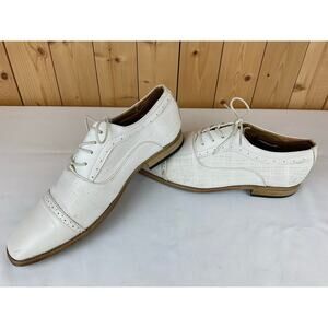 Antonio Cerrerlli Elite Dress Shoes- White, Size 10.5